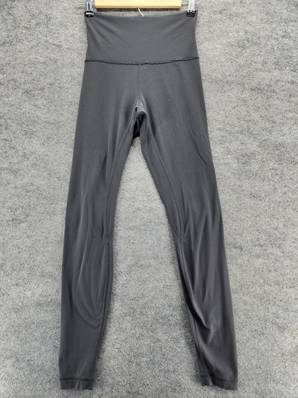 Lululemon Leggings Womens 4 Activewear Black Mid Rise 23x28"